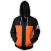 Casaco com Capuz e Zíper Naruto Shippuden com Bolsos Fantasia de Anime Naruto para Homens Crianças Meninos