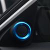 2PCS Car Decor Circle Trims Głośnik Anodowane Aluminium Car Door Audio Speaker Rings Trims dla Honda Civic 2016 2017 2018 2019