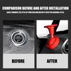 Metal 3D Steering Wheel Pattern Push Start Button Cover For Cars With 3 Color Option Universal Fit Easy Installation