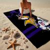 Minnesota Vikings Kunstwerk Mikrofaser Strandtuch, Leicht und Schnelltrocknend, für Sommerreisen, Strand-Essential, Schwimmbad