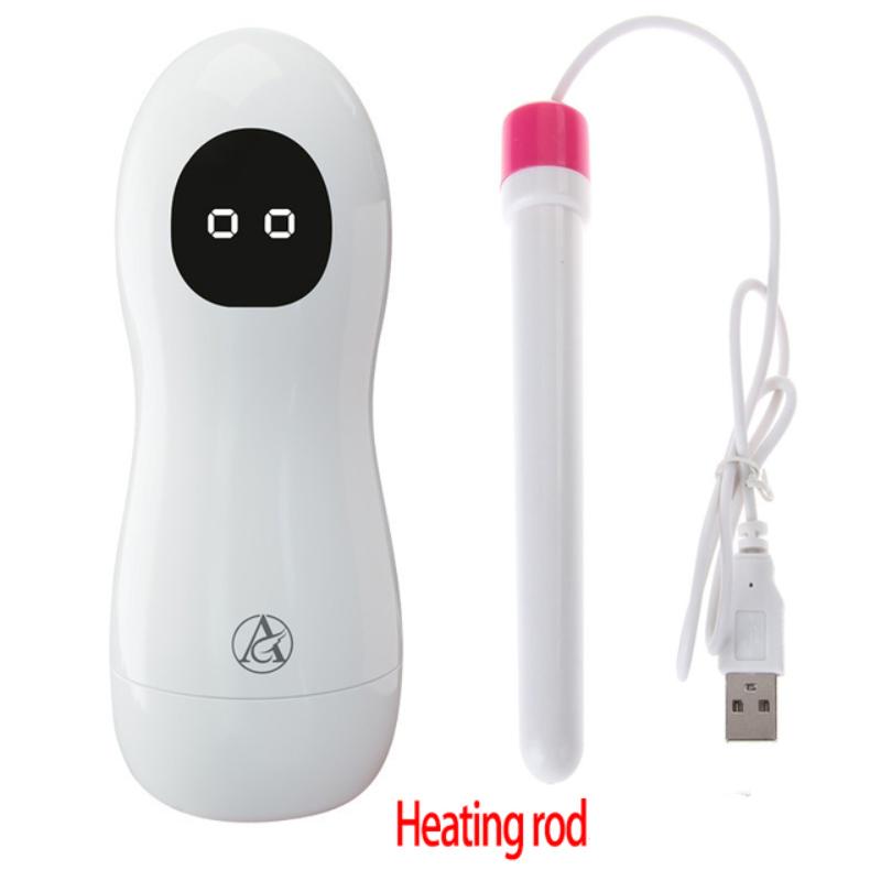 Heating Blowjob Male Masturbator Cup, Pocket Pussy with Large Particles, Simulated Vagina Clitoris Vibrator Sex Toy for Men