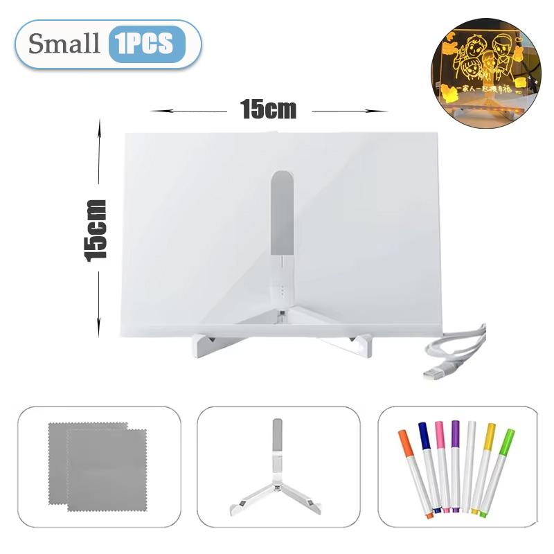 

1/2/3 шт развивающие игрушки светодиодная лампа акриловая доска для заметок стираемая детская доска для рисования спальня день рождения подарки детям