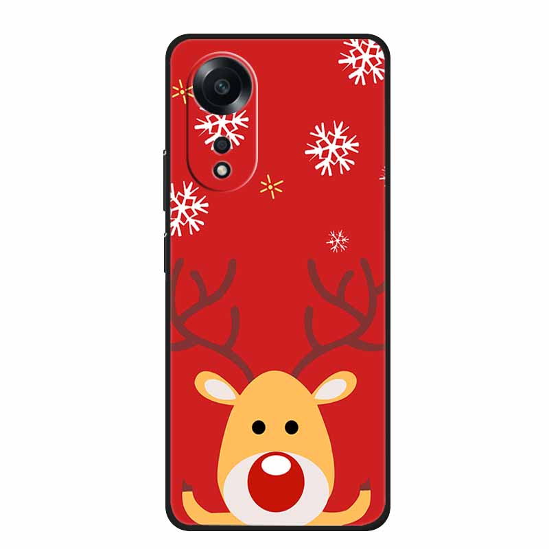 

Christmas Case For OPPO A58 A38 A18 Case A40 4G A60 5G A79 A98 A58 A58X A78 4G 5G Soft TPU Silicone Covers for OPPO A79 5G Cases OPPO A79 5G