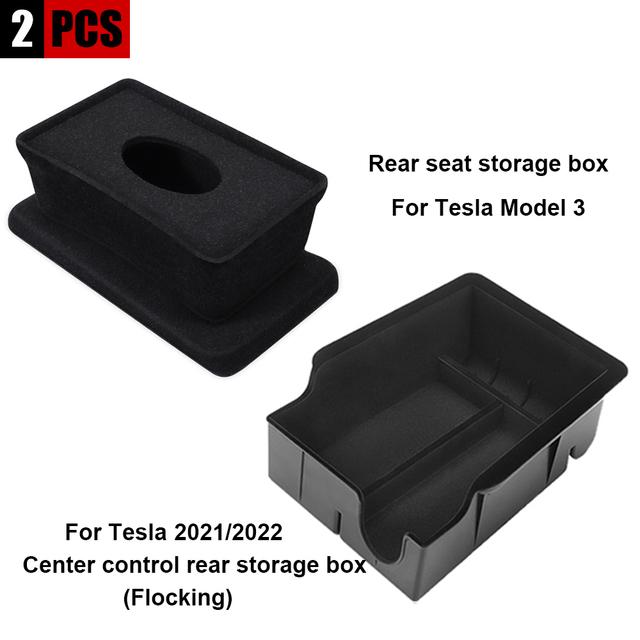Pentru Tesla Model 3 2022 Model Y 2023 Cutie de depozitare Cotiera centrala Cutie ascunsa Suport pahare Organizator interior masina