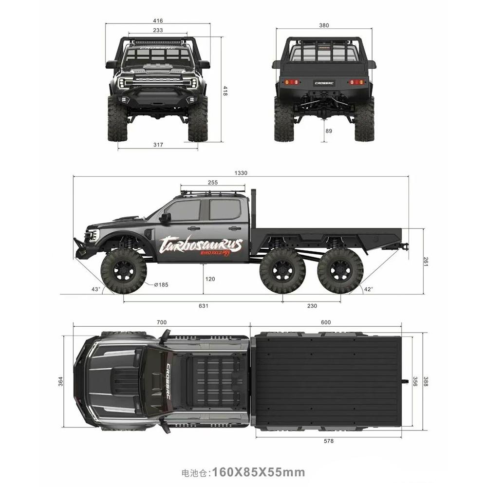 EMO XXL2 XX2 ATR/BRUSHED/BRUSHLESS 1/5 RC RC Electric Remote Control Model Car Crawler Rock Truck Aldult Kids Toys