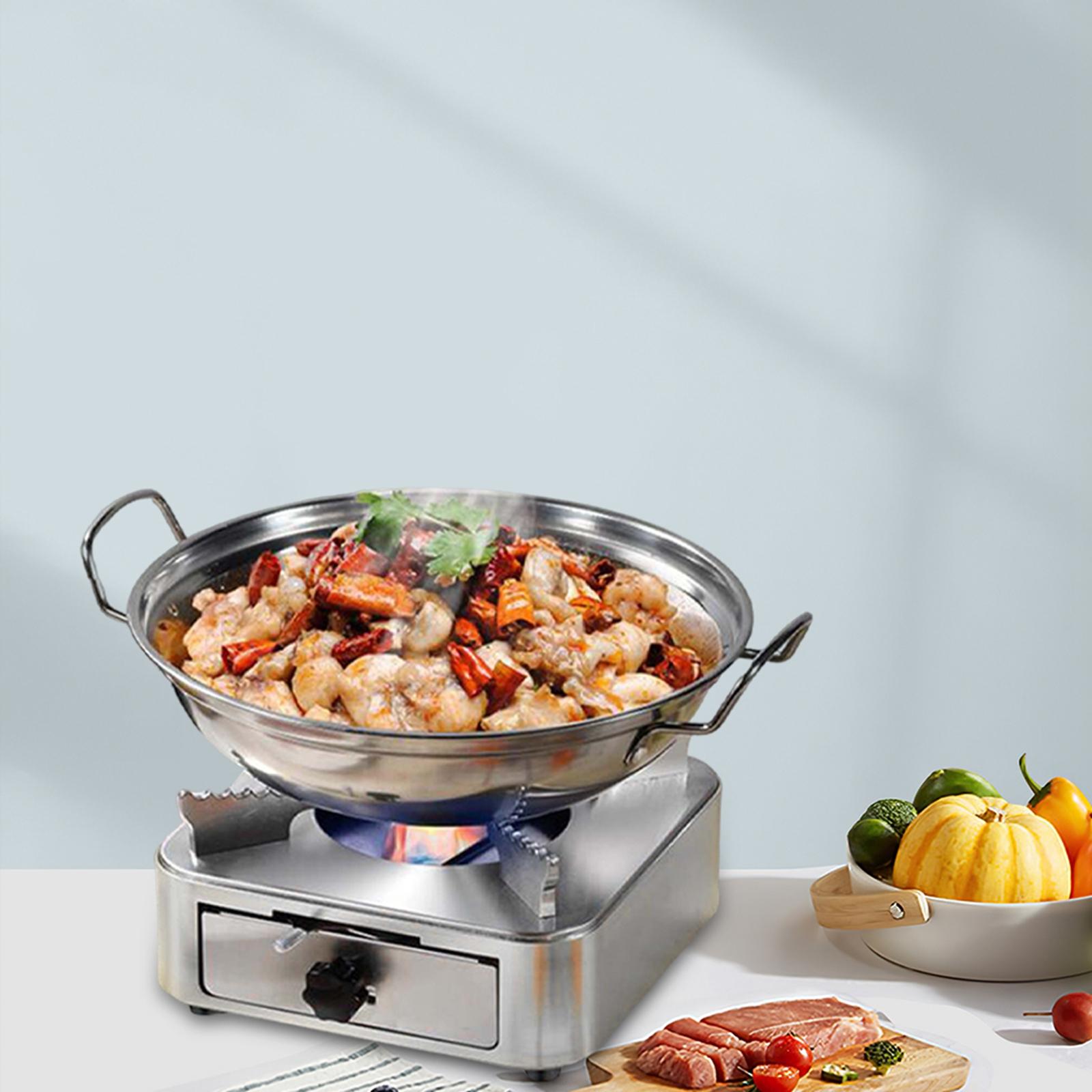 

Compact Spirit Burner Windproof Kitchen Equipment for Camping серебряный