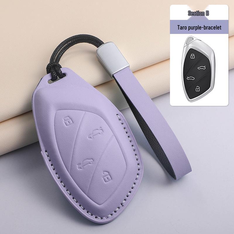 Tri-color Key Cover for Roewe i5, RX5 MAX, RX3, MG HS, MG 5, i6 Max in PU Leather.