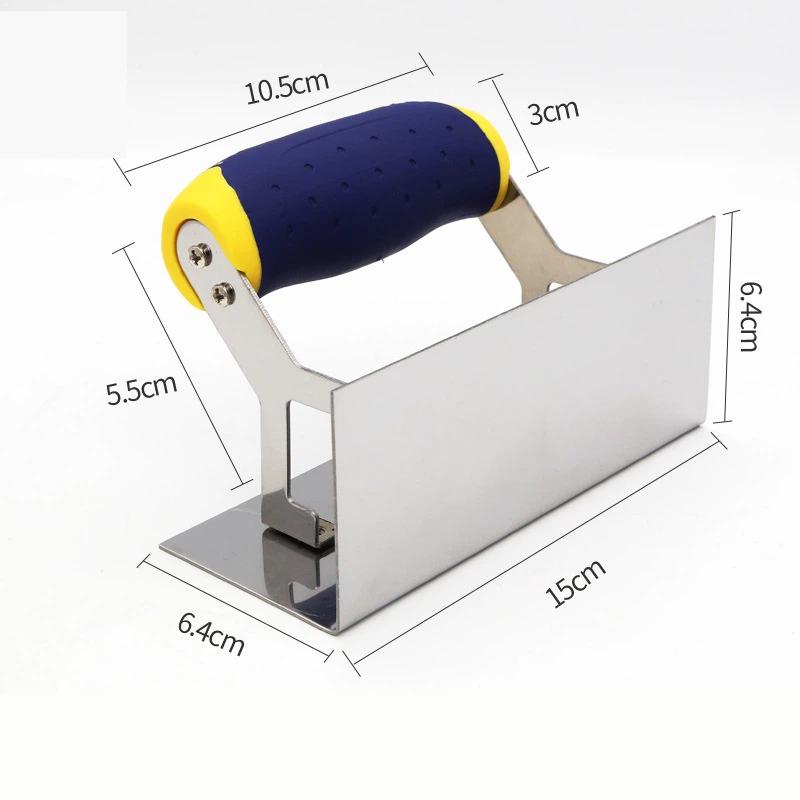 

1PC Stainless Steel Concrete Trowel for Inner/Outer Corner Plastering 90° Sheet Rock Internal And External 10cm X 10cm Tool