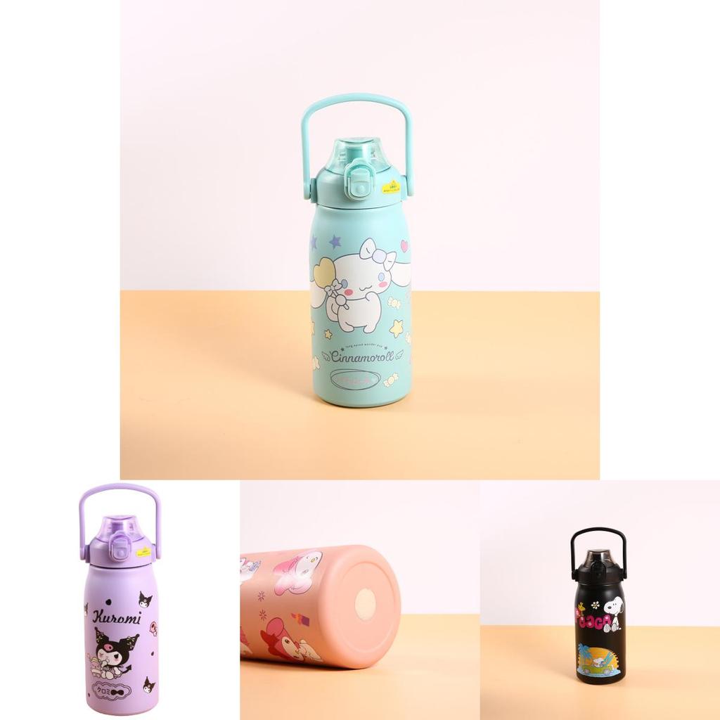 Cartoon Sanrio Insulated Thermos With Large Capacity Purple Cool Rice Color No)