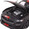 Maisto 1/18 Scale Diecast Model Car 2020 Ford Mustang Shelby GT500 Black (Limited Edition, Special Color, Not Catalog Included) - Model Car, Finished