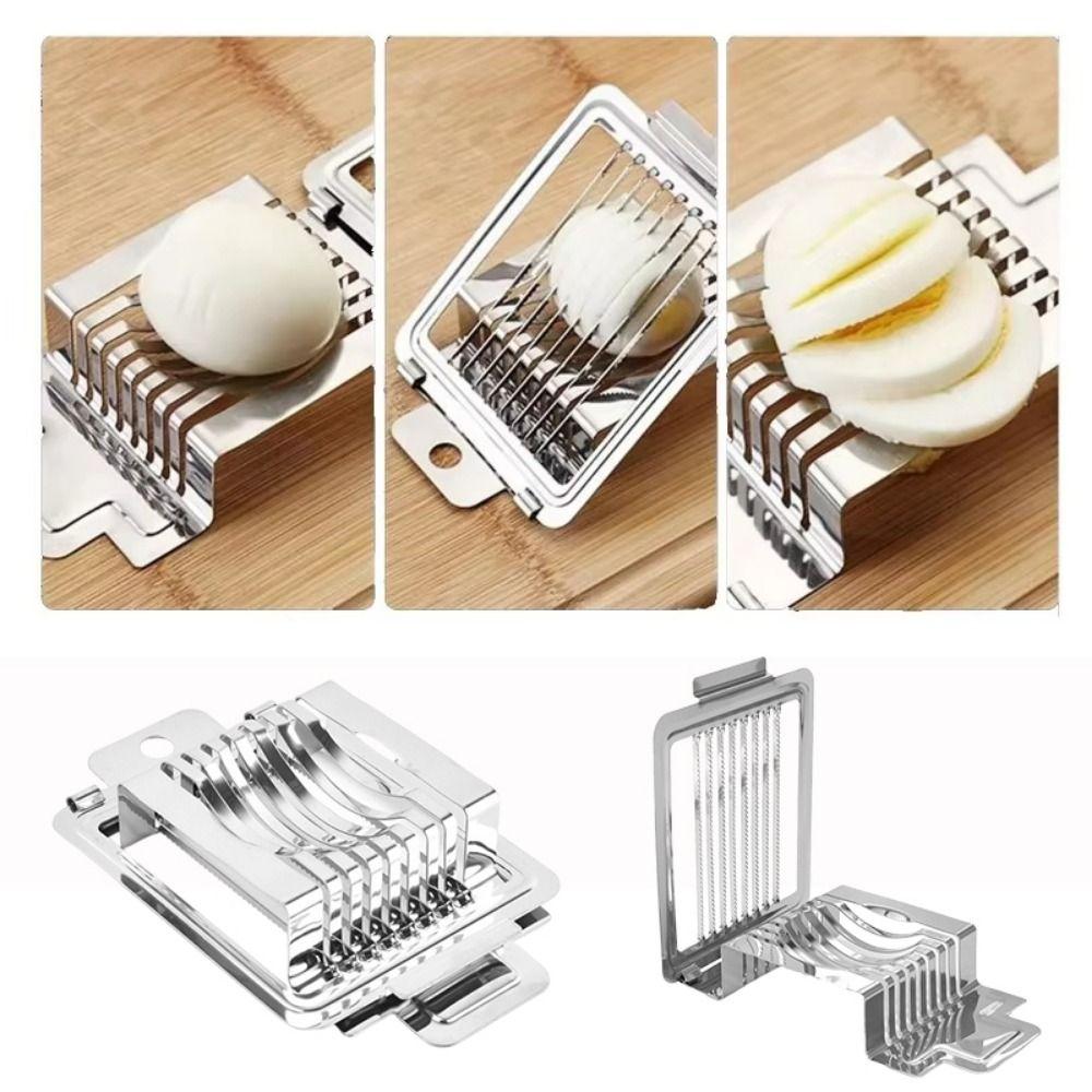 Manual Cutting Boiled Egg Slicer Heavy Duty Metal Sectioner Cutter Mold Fruit Cutter  Luncheon Meat