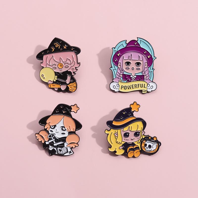 Cartoon Character Adorable Brooch Magical Elf Charming Alloy Pin For Bags Accessories And