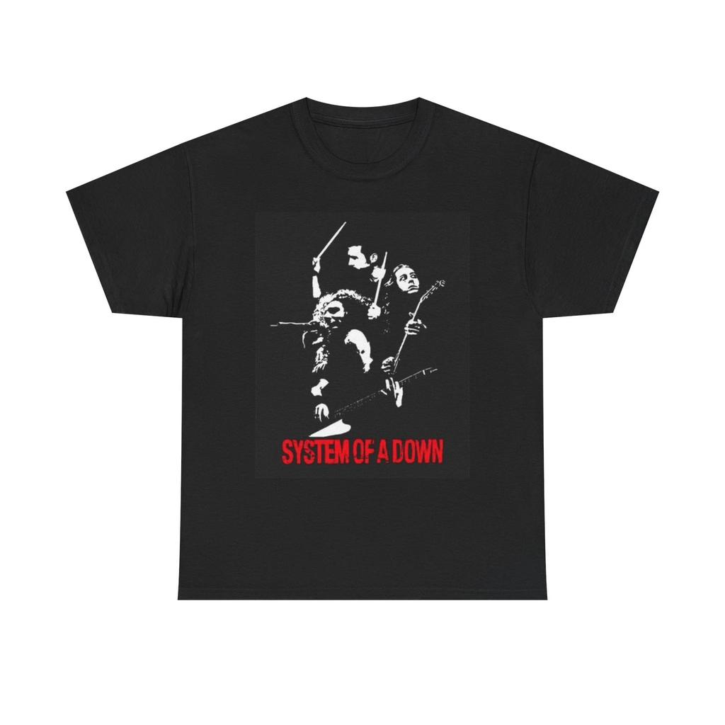 System Of A Down Graphic T Shirt Retro Metal Rock Unisex Heavy Cotton Tee