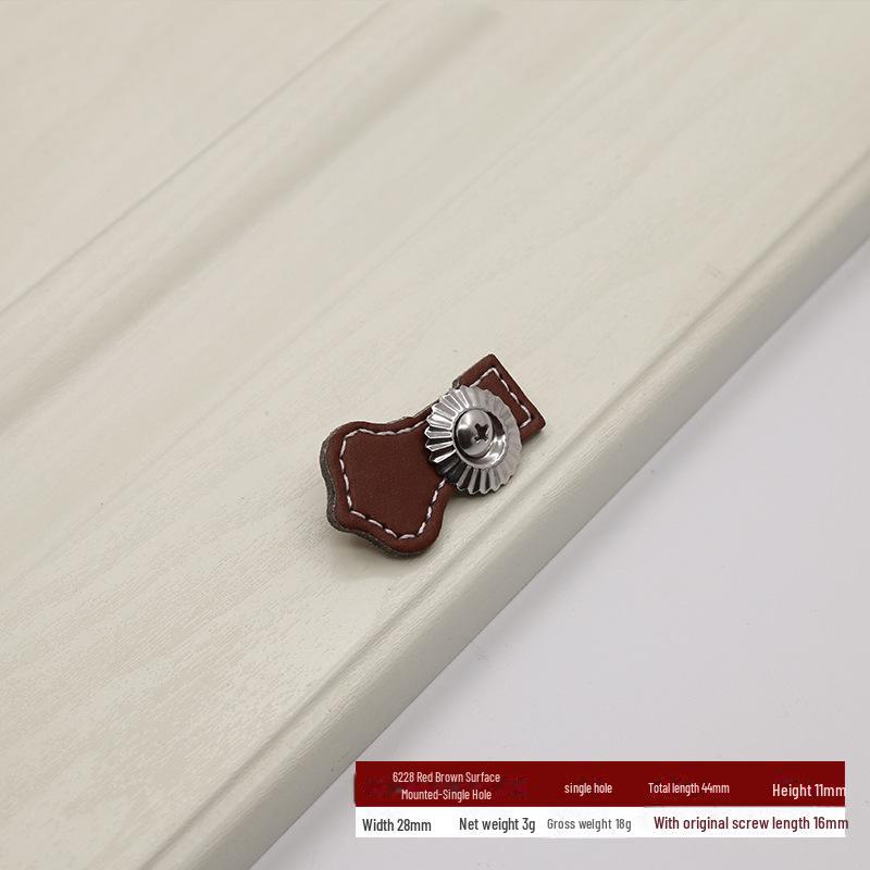 Brown Leather Handle for European Modern Cabinets and Wardrobes