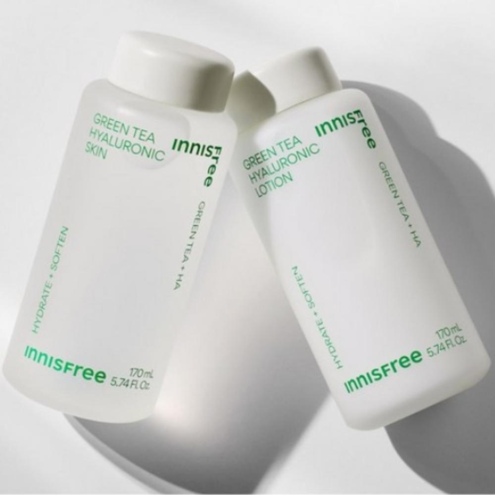 Innisfree Green Tea Hyaluron Skincare Set (Moisture Care Set)/ Korean cosmetics super popular products