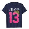 13 Jahre Alt Offizieller Teenager 13. Geburtstag Mädchen Premium T-Shirt Compan Print T-Shirts Baumwoll-Tops Hemden für Männer Angepasst