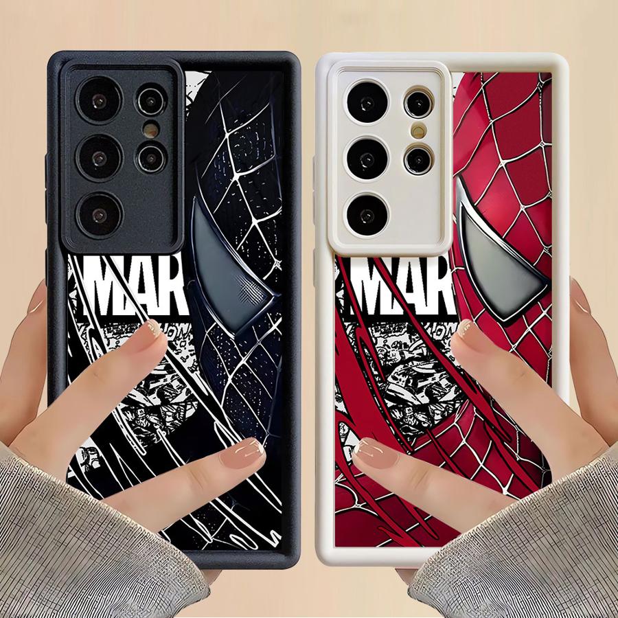 Marvel Spider-Man Soft Shell Phone Case for Samsung Galaxy S24 Plus S23 FE S24Ultra S25 Edge S20FE S25 Ultra S21 S22