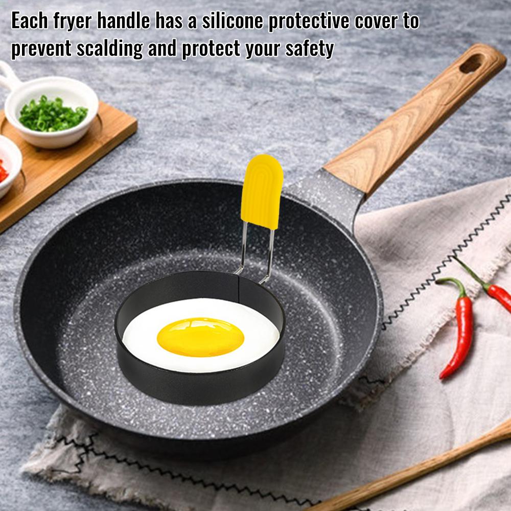 Fried Egg Mold Egg Circle Ring Mold Non-stick Round Omelet Model Cooking Breakfast Pan Egg Cooker Accessories Kitchen Tools