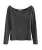 VIVACIOUS Se Stripe Boat-Neck Tee_5Colors