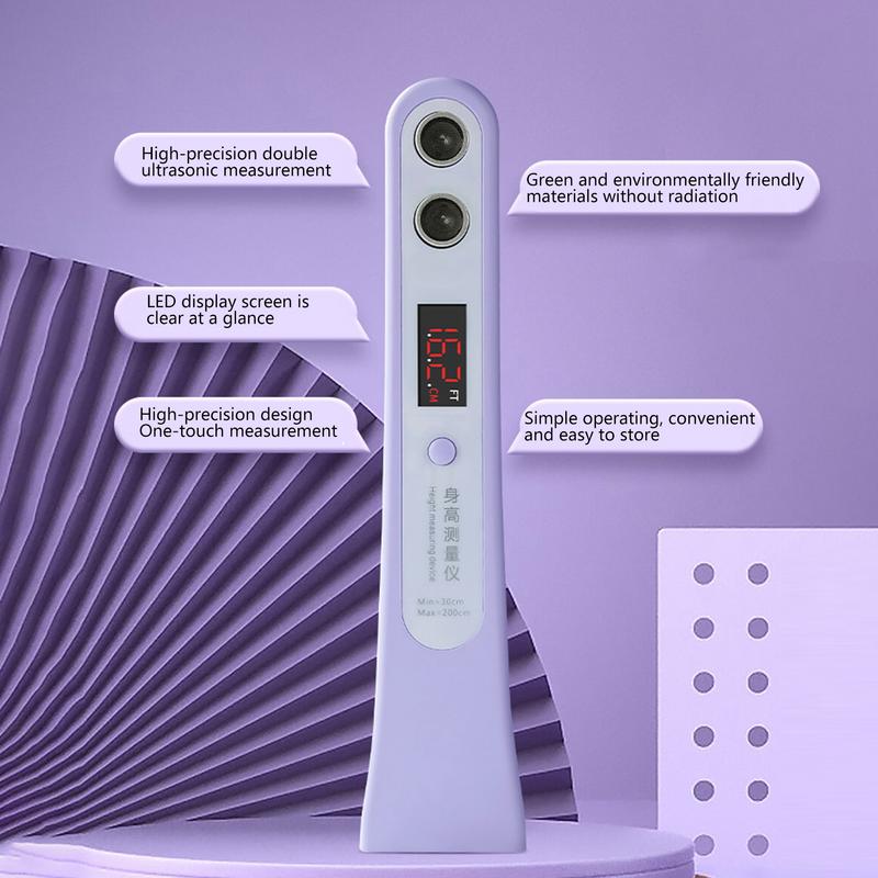Ultrasonic Height Measurement Meter for Child Electronic Height Ruler Digital Height Measuring Device Wireless Height Tracker