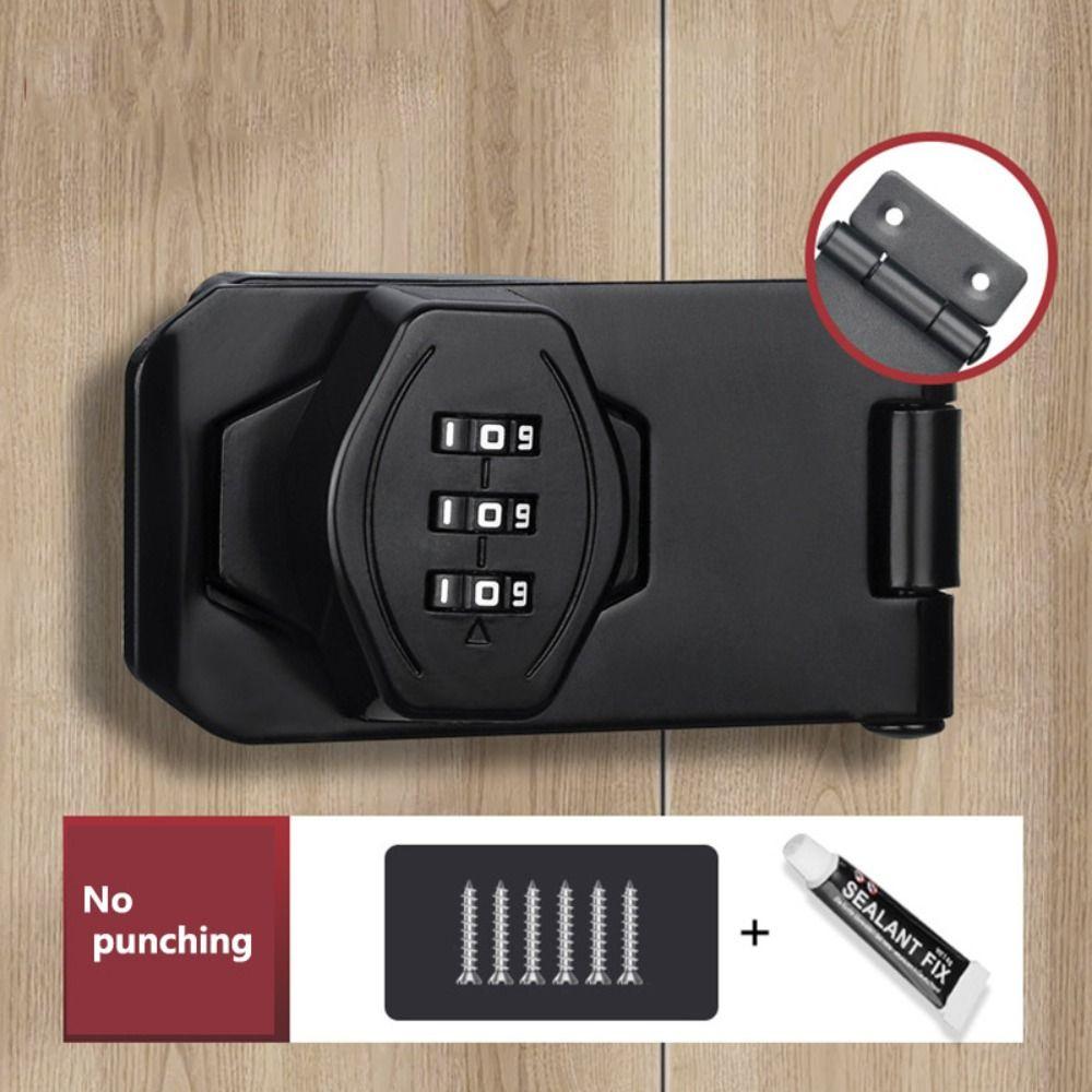 Easy To Install Rotary Hasp Locks Keyless Combination Password Lock Password Door Lock  Household