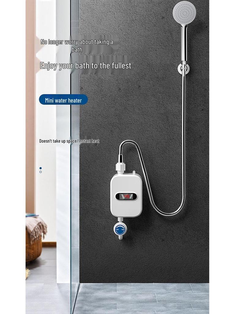 Mini-Wandmontierter Instant-Durchlauferhitzer für Dusche mit konstanter Temperatur