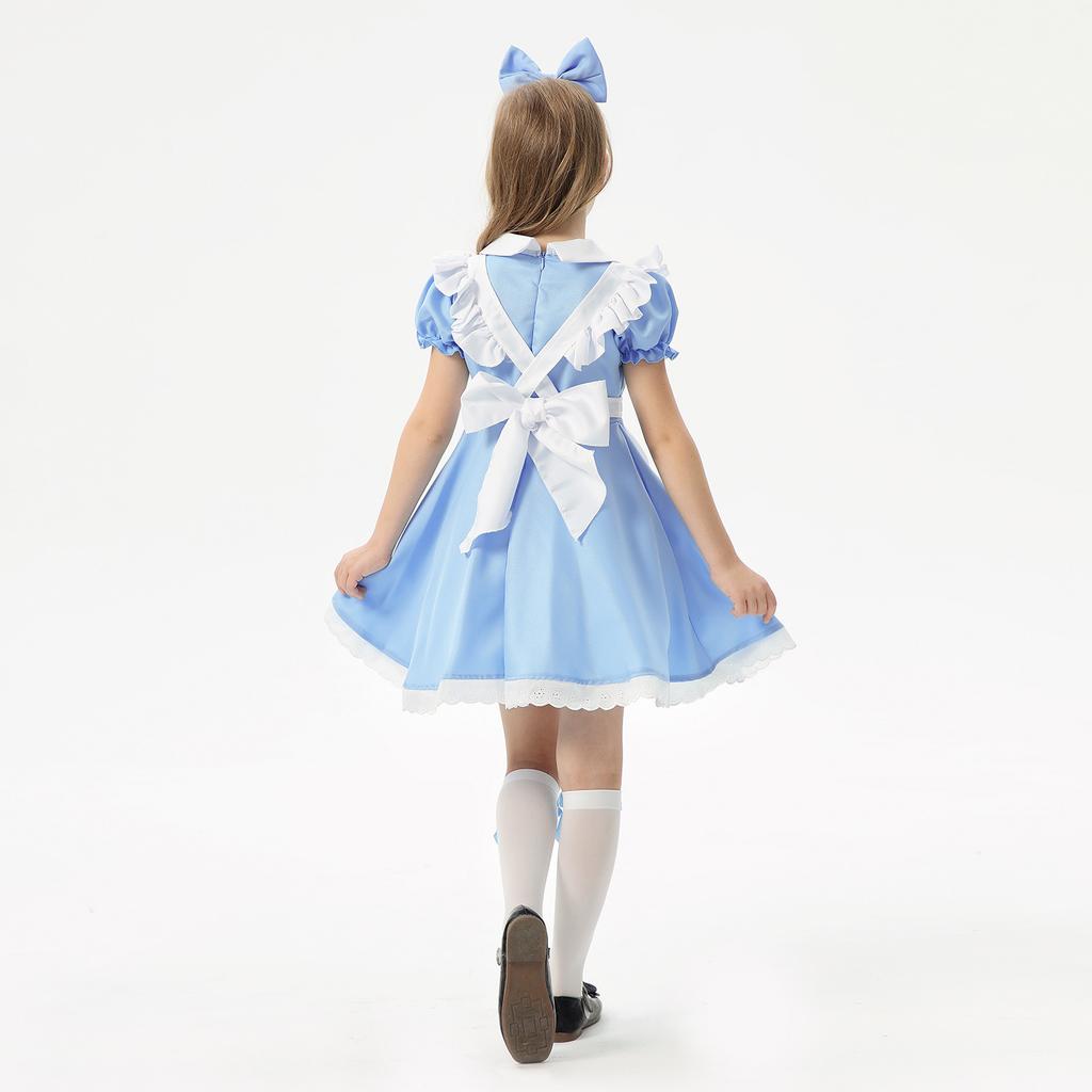 Children's Clothing Blue Alice Maid Clothing Girls Stage Performance Clothing Lolita Performance Clothing Dress