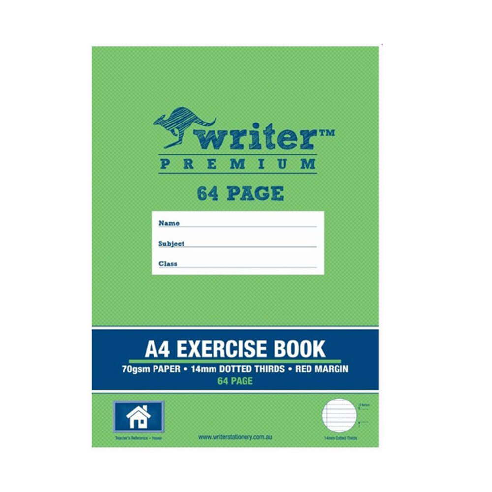 Exercise Book 64 Pages W/ Dotted Line (A4)