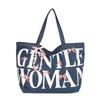 Korean Version of Girls' Large-capacity Tote Bag 2025 New Niche Canvas Bag Fashionable Letter Small Fresh Shoulder Bag