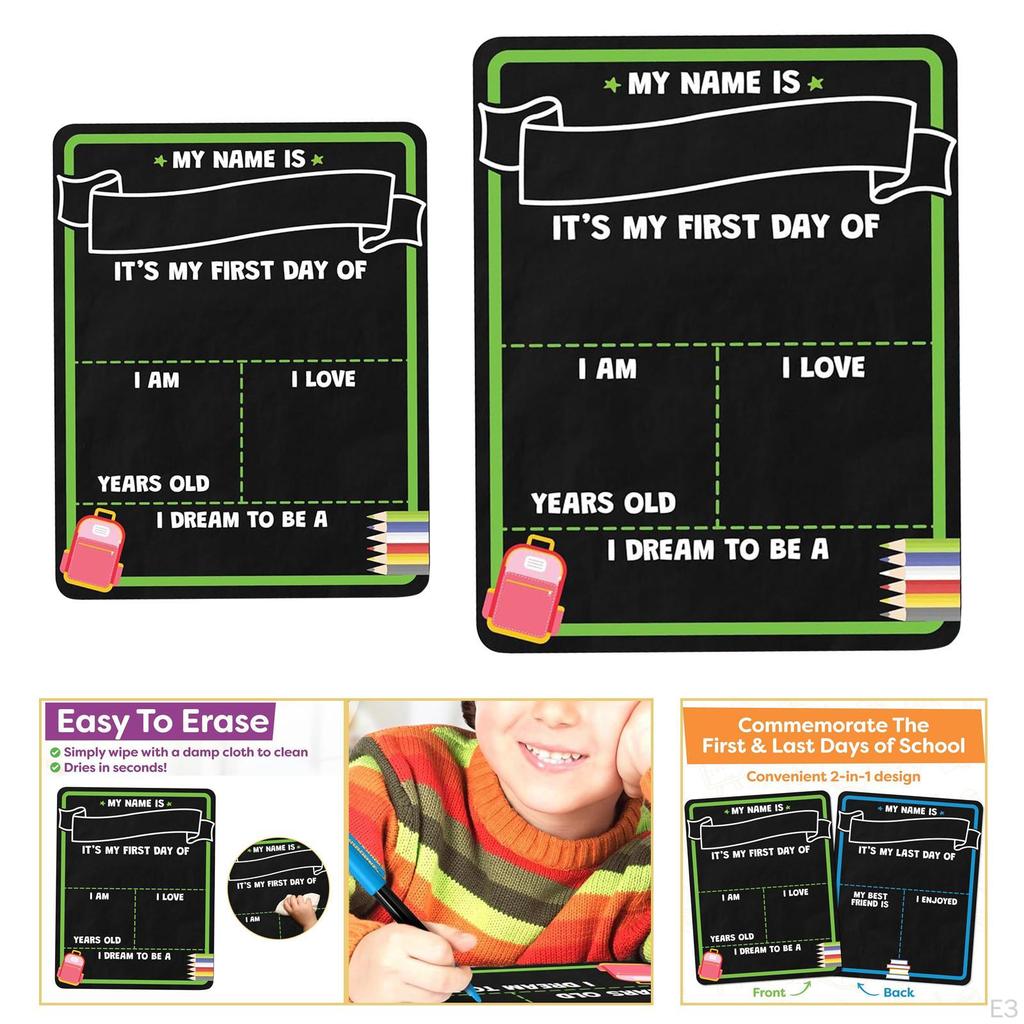 First and Last Day of School Board Back To Sign Party Decorations Photo Prop Multipurpose