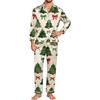 Men's Long Sleeve Button Down Pajama Set with Pants, 2-Piece Loungewear Sleepwear