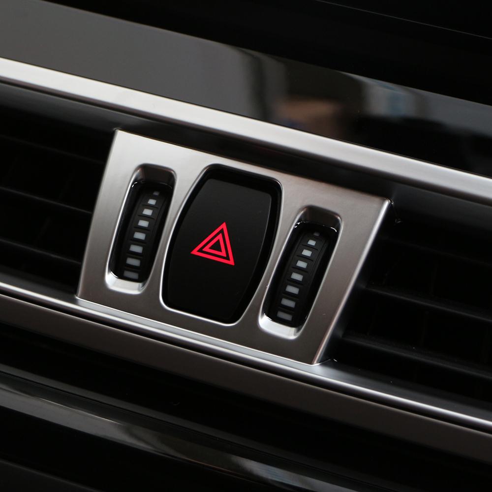 ABS Car Center Console Air Conditioning AC Outlet Decoration Cover for BMW X1 F48 2016 -2020 Vent Trim Frame Sticker Accessories