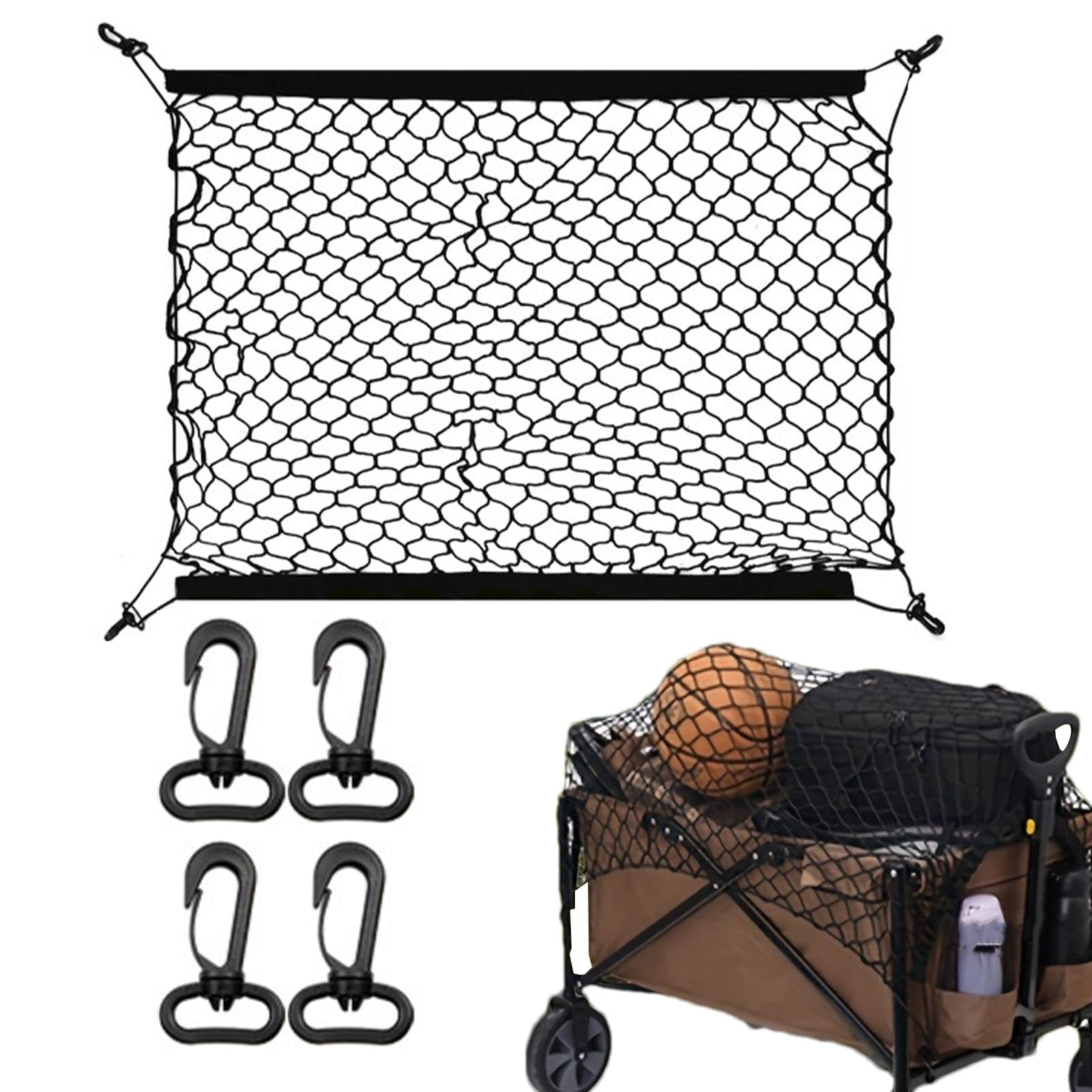 

Cargo Net, Trunk Net, Luggage Net, 27.6 x 27.6 inches (70 x 70 cm), 70x70cm