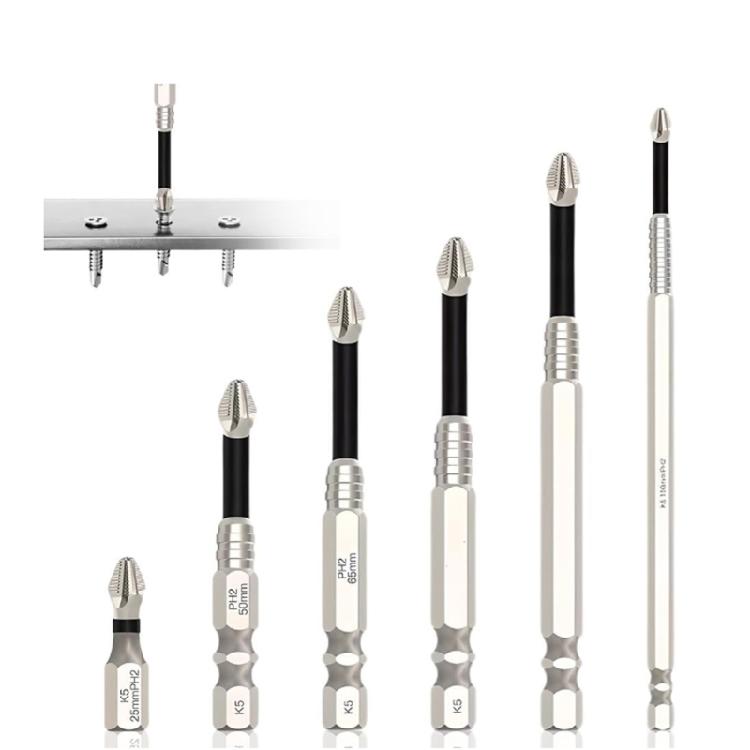 Multiple Size Screwdriver Drill Set High Magnetic Retention 25-150mm Lengths Antislip Technology For Power Manual Tool