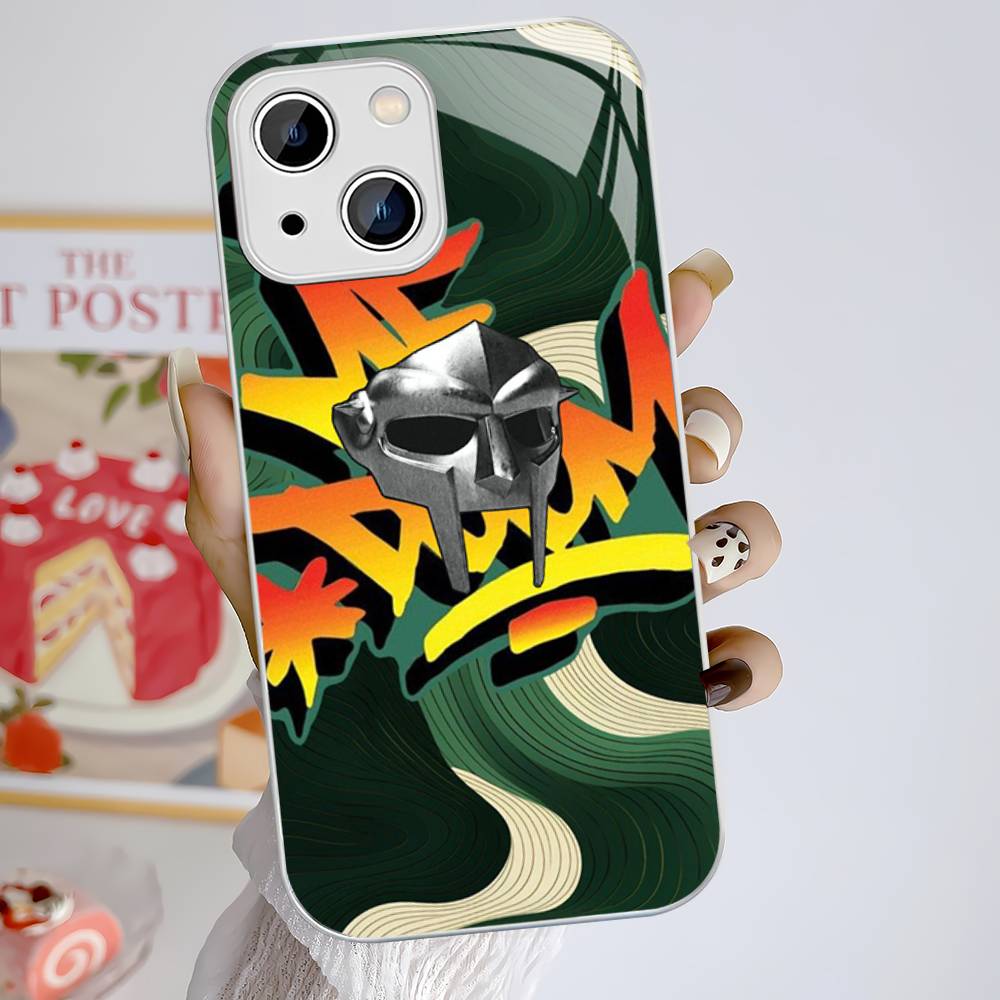 MF-DOOM Rapper Tempered Glass For Iphone 14 13 12 11 Pro Mini XS MAX 14Plus X XS XR Fundas