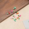 20Pcs Stainless Steel Small Enamel Cute Cherry Charms Jewelry for DIY Girls Necklace Women Pendant Bracelets Earrings Making