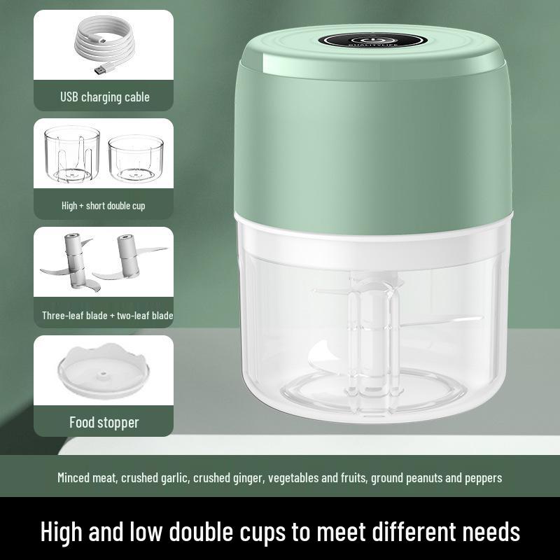 Electric Mini Garlic Masher: Automatic, Wireless Kitchen Tool for Garlic & Baby Food