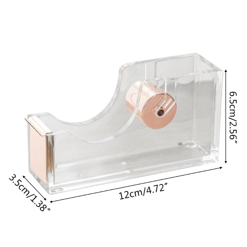 Acrylic Tape Dispenser Tape Dispenser Desk Office Desk Supplies Tape Holder Desktop Tape Dispenser Organier