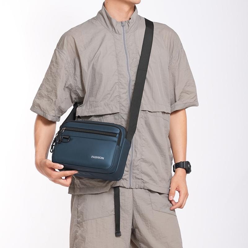 Business Handbag Men's Shoulder Bag Large Capacity Multi-Layer Crossbody Bag
