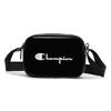 Champion Script Logo Fashion Trend Casual Sports Zipper Versatile Crossbody Bag Medium Unisex bags Black U3AACPU10