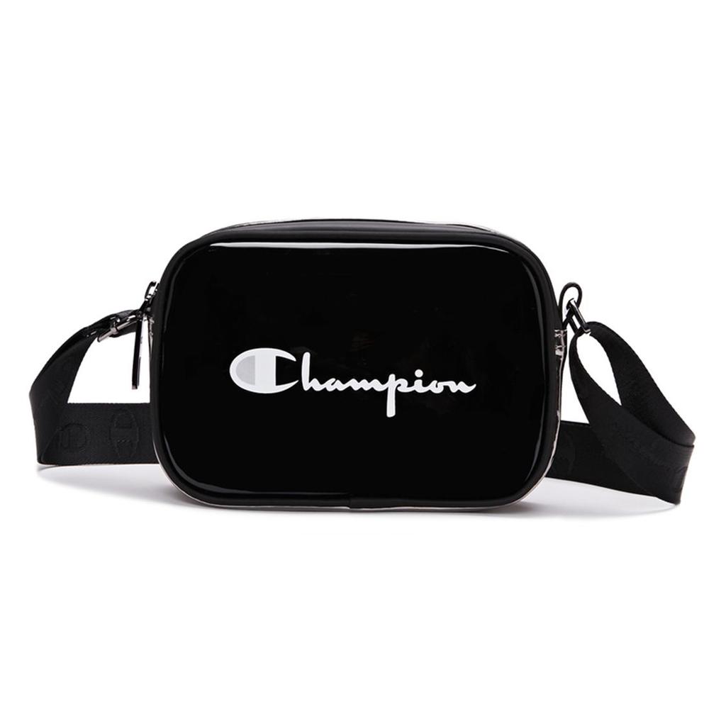 Champion Script Logo Fashion Trend Casual Sports Zipper Versatile Crossbody Bag Medium Unisex bags Black U3AACPU10