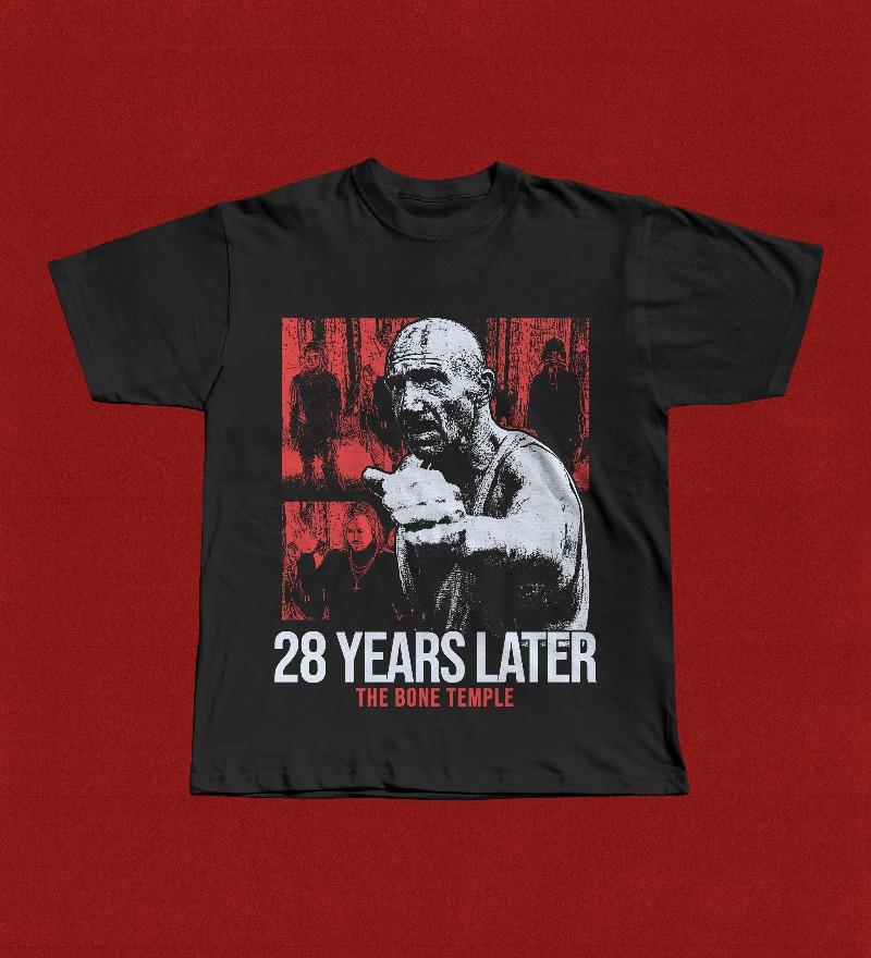 28 Years Later The Bone Temple Shirt Summer Unisexs and Womens Loose and Breathable Tshirt Top S