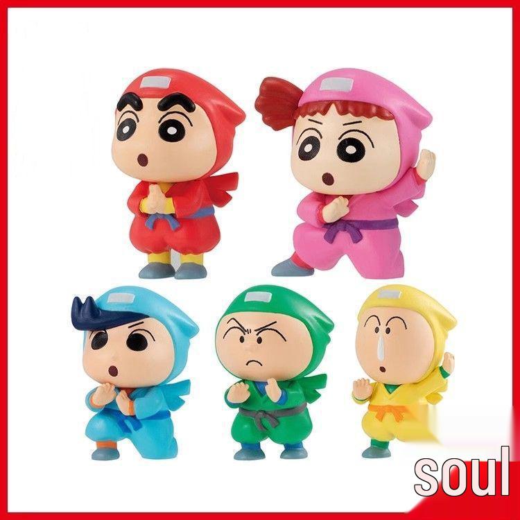 Crayon Shin-chan Ninja Series Blind Box: Shin-chan, A-dai, Masao Figures - Cute Desktop Gift.