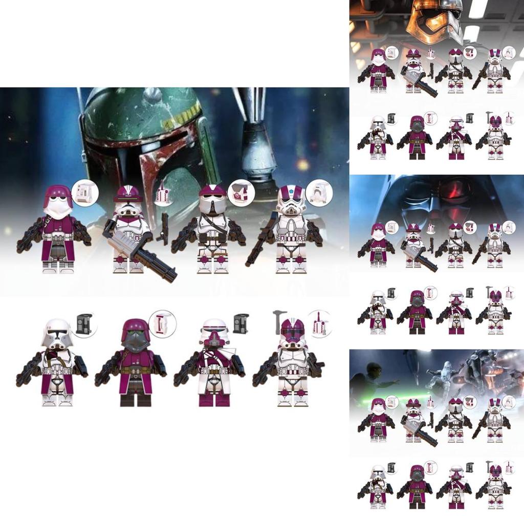 Colorful Plastic Clone Engineer Paratrooper Building Blocks For Kids Educational Toy