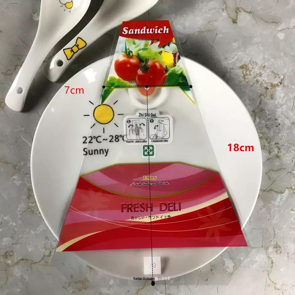 Disposable Transparent Easy-Tear Sandwich and Bread Packaging Bag