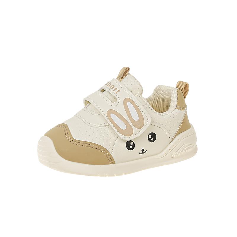 Baby Kids Flat Shoes Cute Rabbit Non-slip Boys Girls Walking Shoes Hook&loop 2025 New Fashion Toddler Casual Shoes Size 16-26
