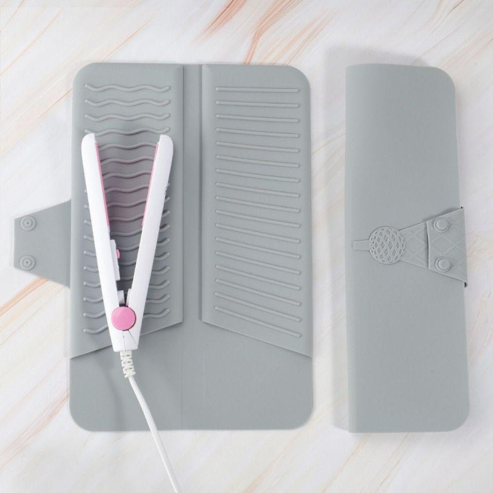 Folding Hair Curler Storage Bag Silicone Curling Iron Carrying Case  Travel Case