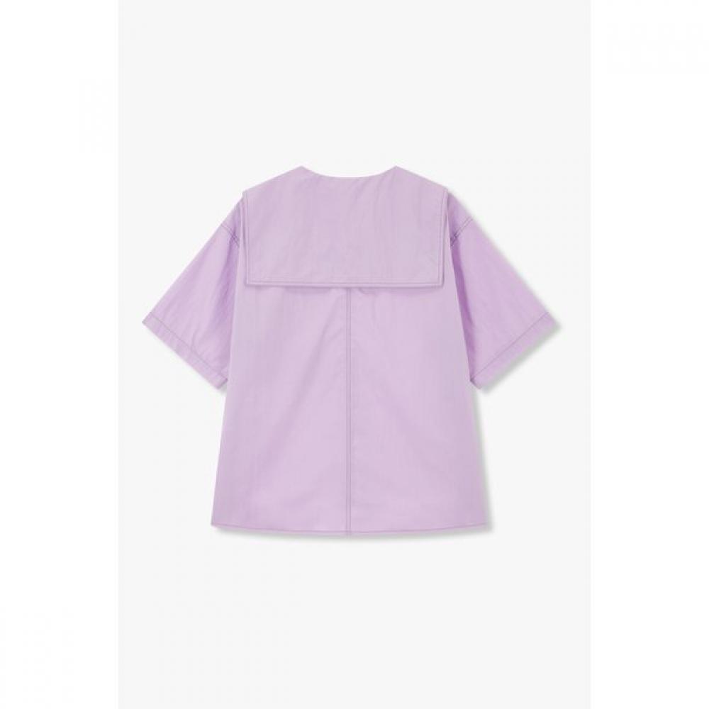 STUDIO TOMBOY Sailor Collar Short Sleeve Shirt  9175321988ar 