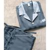 Victoria Men's Secret of Pajamas Spring & Fall Dark Stripes Imitation Silk Long Sleeves Pants Loose Homewear Suit