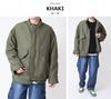 ARCADE Mod Quilted Jacket with Detachable Military Short Size L Men's Coat, 3-Way Liner, Fall/Winter Jacket, N3B, Length, Khaki,